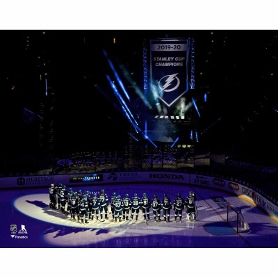 Unsigned Tampa Bay Lightning Fanatics Authentic Banner Night Photograph