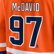 Толстовка с капюшоном Connor McDavid Edmonton Oilers - Orange/Navy