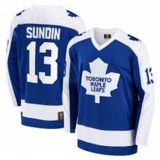 Mats Sundin Toronto Maple Leafs Breakaway Retired Player Jersey - Blue