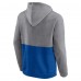 Толстовка New York Rangers Fanatics Block Party Classic Arch Signature - Heathered Gray/Blue