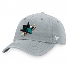 San Jose Sharks Core Primary Logo Adjustable Hat - Gray