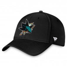 Бейсболка San Jose Sharks Fanatics Black Core Primary Logo Бейсболка San Jose Sharks Fanatics Black Core Primary Logo