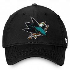 Бейсболка San Jose Sharks Fanatics Black Core Primary Logo Бейсболка San Jose Sharks Fanatics Black Core Primary Logo