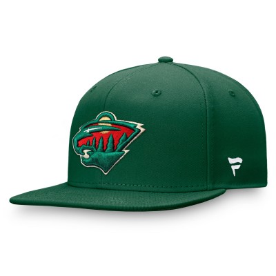 Бейсболка Minnesota Wild Fanatics Green Core Primary Logo