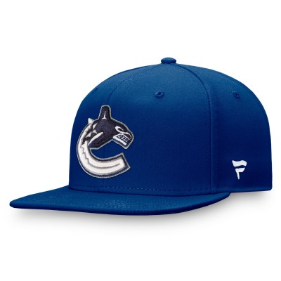 Vancouver Canucks Fanatics Blue Primary Logo Snapback Hat