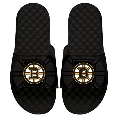 Шлепки Boston Bruins ISlide Youth OT Slide - Black - детская атрибутика НХЛ Бостон Бруинс