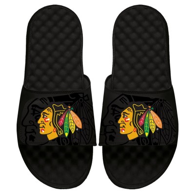 Chicago Blackhawks ISlide Youth OT Slide Sandals - Black