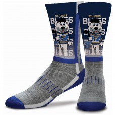 St. Louis Blues For Bare Feet Youth Mascot V-Curve Crew Socks