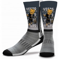 Vegas Golden Knights For Bare Feet Youth Mascot V-Curve Crew Socks