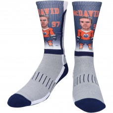 Connor McDavid Edmonton Oilers For Bare Feet MVP Crew Socks