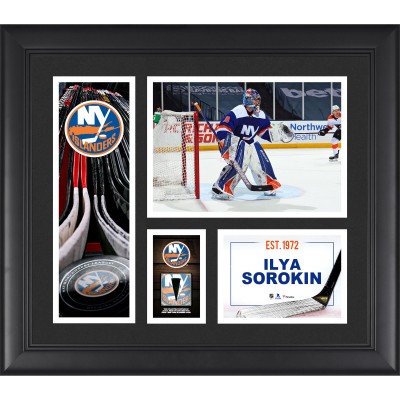 Плакат Ilya Sorokin New York Islanders Fanatics Authentic Framed 15 x 17 Player Collage with a