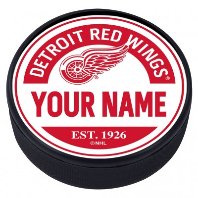 Detroit Red Wings Personalized Puck