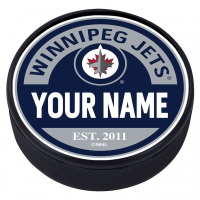 Winnipeg Jets Personalized Puck