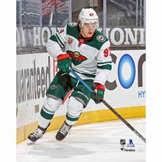 Unsigned Minnesota Wild Kirill Kaprizov Fanatics Authentic Kirill Kaprizov Skating with Puck Photograph