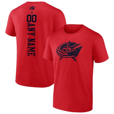 Футболка Columbus Blue Jackets Personalized One Color - Red