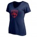 Футболка Женская Florida Panthers Navy Personalized Name & Number One Color V-Neck