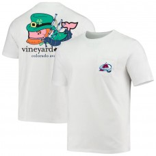Colorado Avalanche Vineyard Vines St. Patrick's Day T-Shirt - White