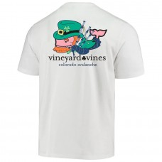 Colorado Avalanche Vineyard Vines St. Patrick's Day T-Shirt - White