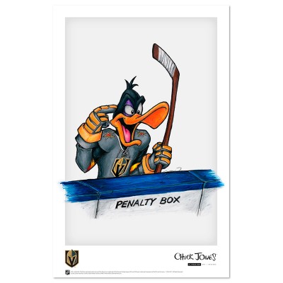 Vegas Golden Knights Daffy Duck 11 x 17 Art Poster