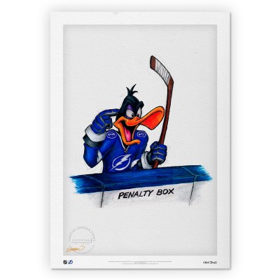 Tampa Bay Lightning Daffy Duck 24 x 36 Limited Edition Fine Art Print