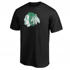 Именная футболка Chicago Blackhawks Emerald Plaid - Black
