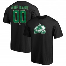 Именная футболка Colorado Avalanche Emerald Plaid - Black