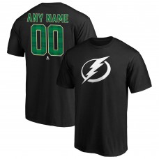Именная футболка Tampa Bay Lightning Emerald Plaid - Black