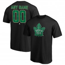 Именная футболка Toronto Maple Leafs Emerald Plaid - Black