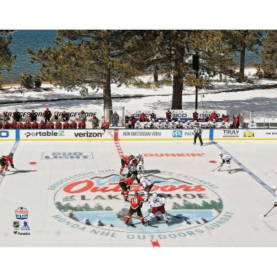 Unsigned Vegas Golden Knights vs. Colorado Avalanche Fanatics Authentic 2021 Outdoors at Lake Tahoe Overhead Photograph
