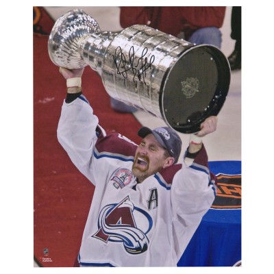 Autographed Colorado Avalanche Ray Bourque Fanatics Authentic 16 x 20 Raising Cup Photograph