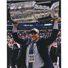 Autographed Boston Bruins Cam Neely Fanatics Authentic 16 x 20 2011 Raising Cup Photograph with 2011 SC Champs Inscription