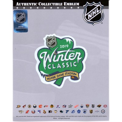 Патч Boston Bruins vs. Chicago Blackhawks Fanatics Authentic 2019 NHL Winter Classic National Emblem