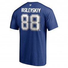 Andrei Vasilevskiy Tampa Bay Lightning Authentic Stack Name & Number T-Shirt - Blue