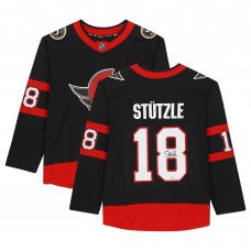 Autographed Ottawa Senators Tim Stutzle Fanatics Authentic Black Fanatics Breakaway Jersey
