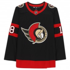 Autographed Ottawa Senators Tim Stutzle Fanatics Authentic Black Adidas Authentic Jersey