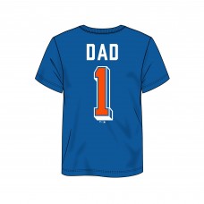New York Islanders Royal Number One Dad Logo T-Shirt