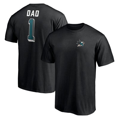 Футболка San Jose Sharks Number One Dad Logo - Black