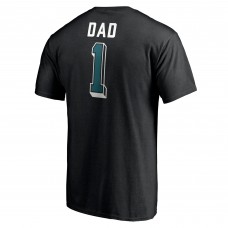 Футболка San Jose Sharks Number One Dad Logo - Black