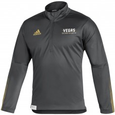 Vegas Golden Knights Adidas Primeblue Quarter-Zip Jacket - Charcoal