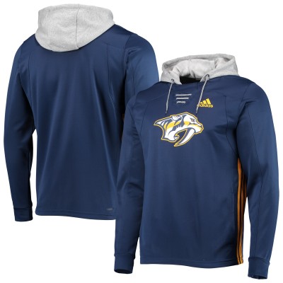 Толстовка Nashville Predators adidas Skate Lace AEROREADY - Navy