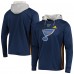 Толстовка с капюшоном St. Louis Blues Adidas Skate Lace AEROREADY - Navy