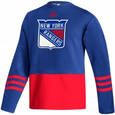 New York Rangers Adidas Logo AEROREADY Pullover Sweater - Royal
