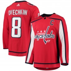 Игровая джерси Alexander Ovechkin Washington Capitals adidas Home Captain Patch Primegreen Authentic Pro - Red