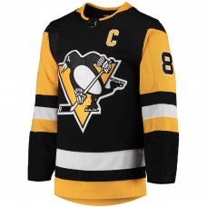 Игровая джерси Sidney Crosby Pittsburgh Penguins Adidas Home Captain Patch Primegreen Authentic Pro - Black