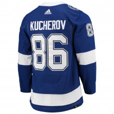 Игровая джерси Nikita Kucherov Tampa Bay Lightning Adidas Home Primegreen Authentic Pro - Blue
