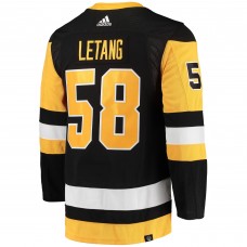 Игровая джерси Kris Letang Pittsburgh Penguins adidas Home Primegreen Authentic Pro - Black