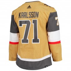 Игровая джерси William Karlsson Vegas Golden Knights Adidas Alternate Primegreen Authentic Pro - Gold