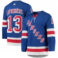 Игровая джерси Alexis Lafreniere New York Rangers Adidas Home Primegreen Authentic Pro - Blue