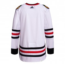 Chicago Blackhawks Adidas Away Primegreen Authentic Pro Jersey - White