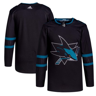 Игровая джерси San Jose Sharks adidas Mens Alternate Primegreen Authentic - Black